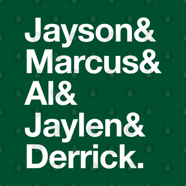 Boston Celtics names by BodinStreet