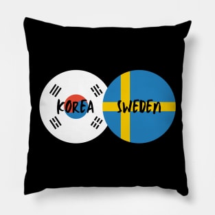 Korean Swedish - Korea, Sweden Pillow