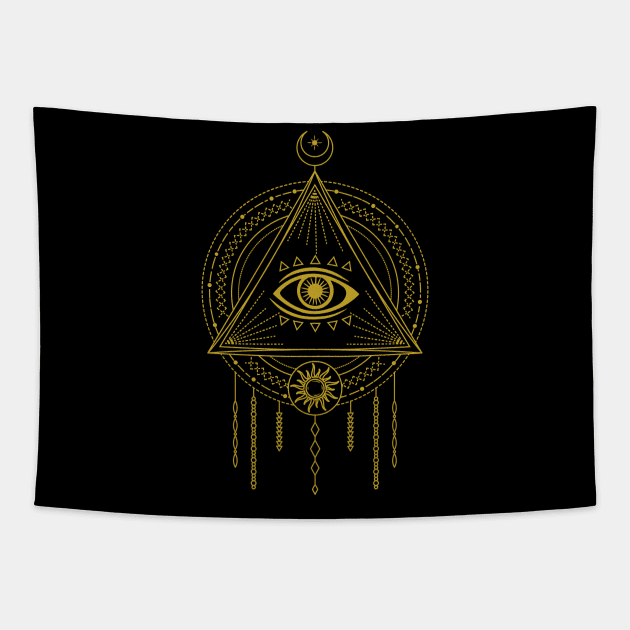 All Seeing Eye | Eye of Providence Tapestry by CelestialStudio