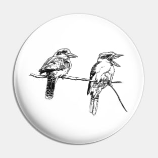 Kookaburra Ink Drawing Pin