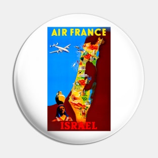 Air France - Israel Vintage Travel Pin