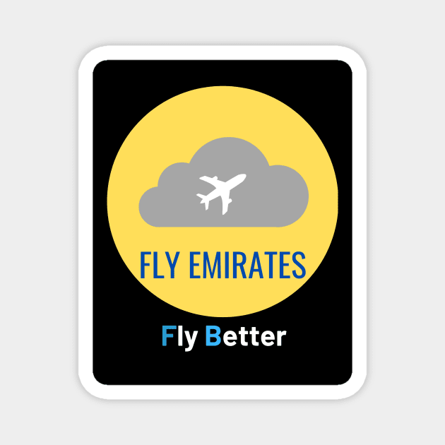 Fly Emirates Magnet by Mr.Nom