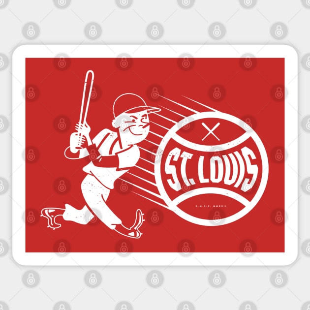 deadmansupplyco Vintage Baseball - St. Louis Cardinals (White St. Louis Wordmark) Kids Hoodie