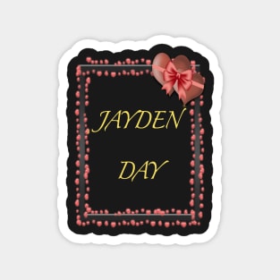 JAYDEN DAY TEAL AND PINK 1 NOVEMBER Magnet