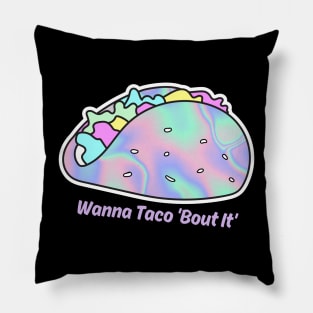 Holographic tacos Pillow