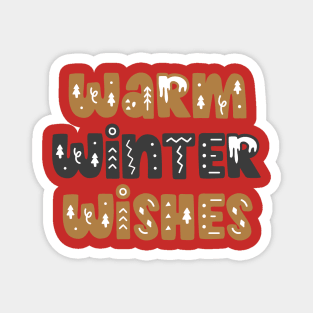 Warm winter wishes Magnet