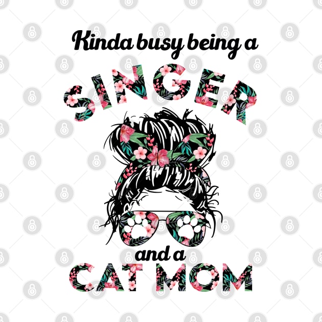 Singer cat mom funny gift . Perfect present for mother dad friend him or her by SerenityByAlex