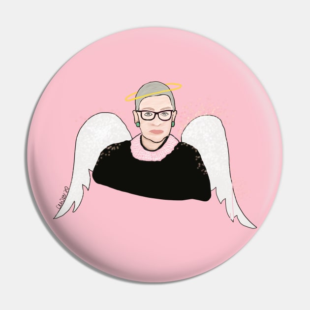 RIP RBG Pin by Christine Borst Creative Studio