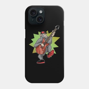 Monkey Chimpanzee Guitar Music Guitar Player Phone Case