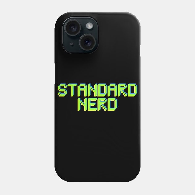 Pixelated Text - Standard Nerd Phone Case by NeonSunset