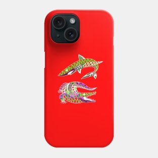 shark and alligator ecopop Phone Case