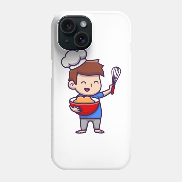 Cute Boy Chef Cooking Phone Case by Catalyst Labs