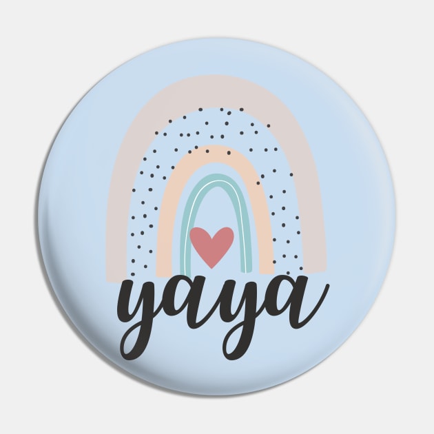 Pastel Rainbow Yaya Pin by Hello Sunshine