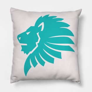 Blue Leo Pillow