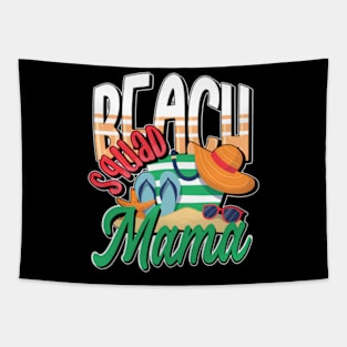 Mama Summer Vacation Beach Family Trip Matching Tapestry