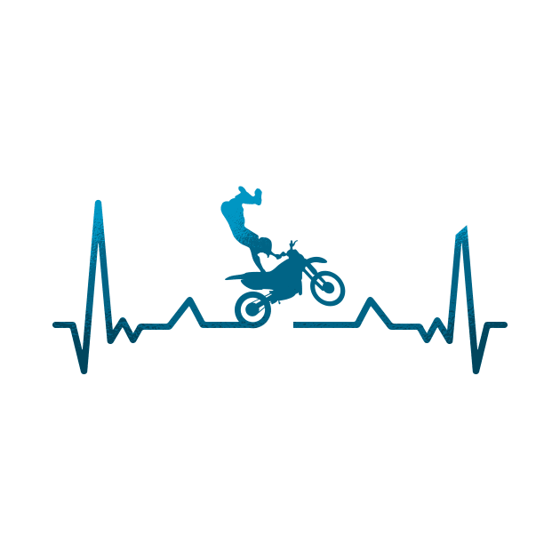 Motocross Heartbeat Design by LR_Collections