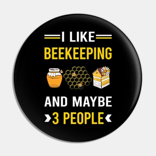 3 People Beekeeping Beekeeper Apiculture Pin