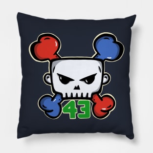 Skull Block logo Pillow