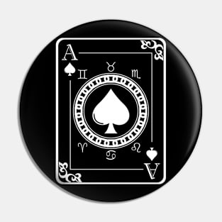 Classic playing cards Pin