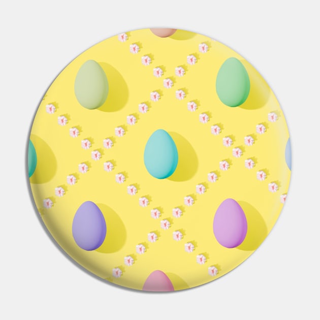 Colorful Easter Eggs Pin by NewburyBoutique