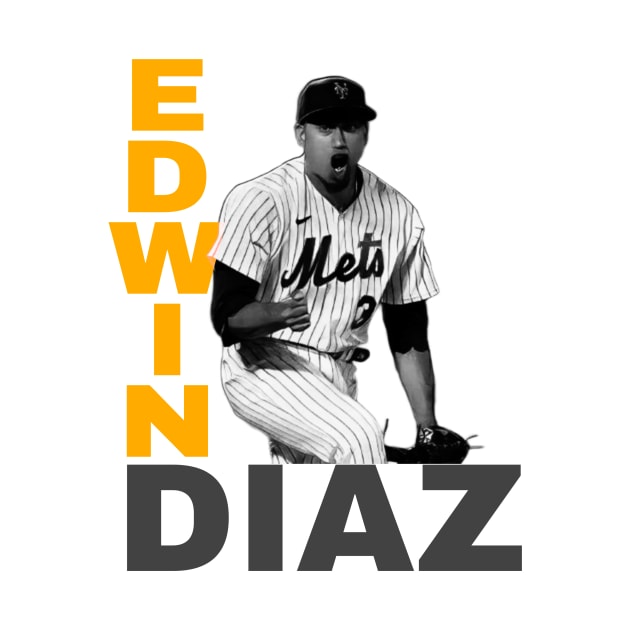 Enter the Diaz Zone: The Official T-Shirt of Edwin Diaz Fans by Cool Art Clothing