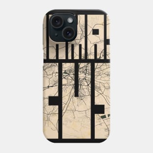 Damascus, Syria City Map Typography - Vintage Phone Case