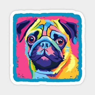 Pug Pop Art - Dog Lover Gifts Magnet