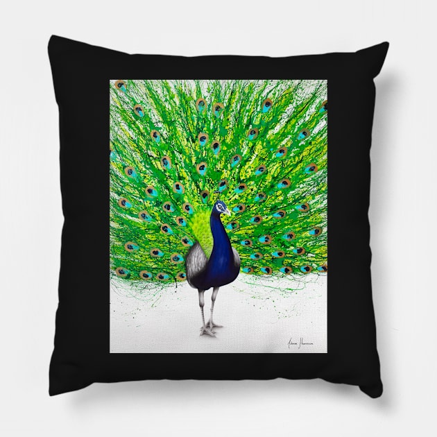 Peaceful Peacock Pillow by AshvinHarrison