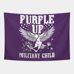 Purple Up Military Child We Wear Purple Military Child Tapestry