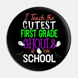 Halloween Teacher Costume Tshirt Pumpkin School Outfit Pin