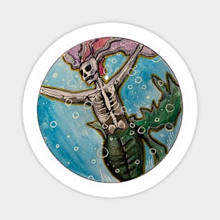 Mermaid Skeleton Magnet