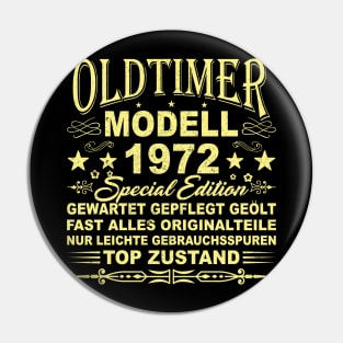 OLDTIMER MODELL BAUJAHR 1972 Pin