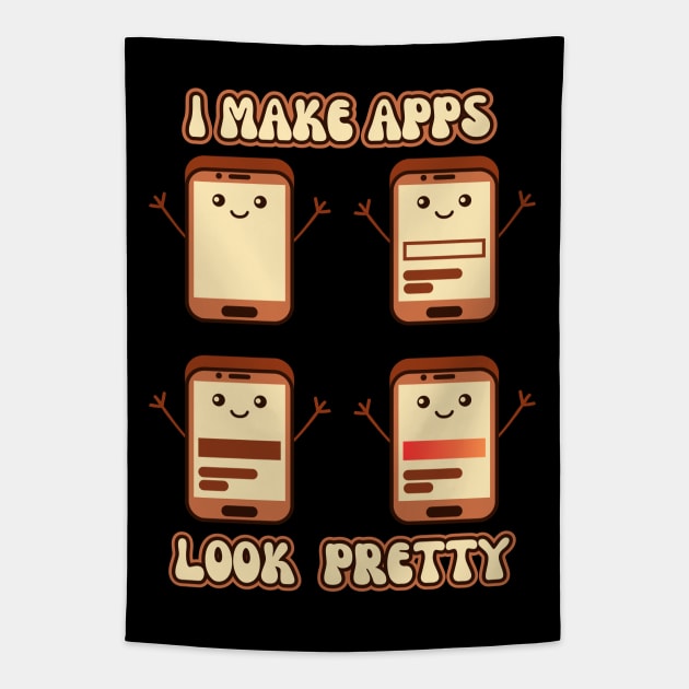 Cute UX-UI Tapestry by Indieteesandmerch