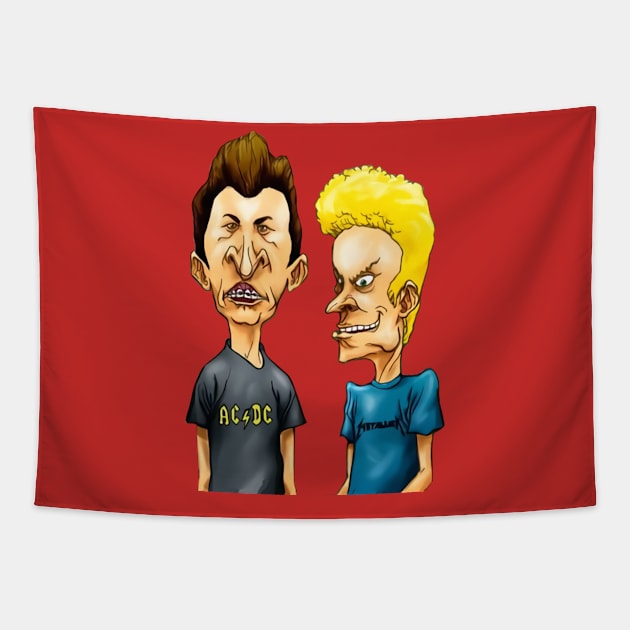 beavis and butthead Tapestry by jepriepok133