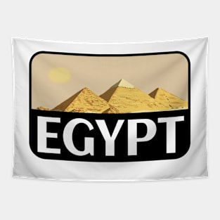 EGYPT VINTAGE TRAVEL LUGGAGE TOURIST PYRAMIDS CAIRO NILE Tapestry