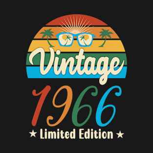 Vintage Retro Limited Edition 1966 Birthday Gift T-Shirt