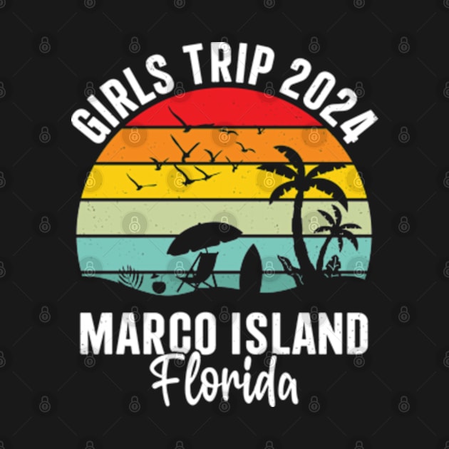 Girls Trip 2024 Marco Island Florida Palm Tree by RiseInspired