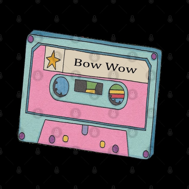 Vintage Cassette Tape Bow Wow by Beban Idup