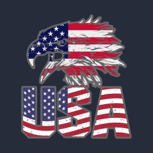 Eagle Head with USA T-Shirt