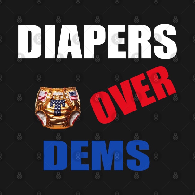 Funny Real Men Wear Diapers Trump 2024 by LEGO