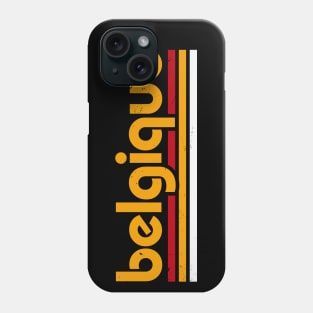 Retro Belgium Word Art // Vintage Grunge Belgian Football Phone Case