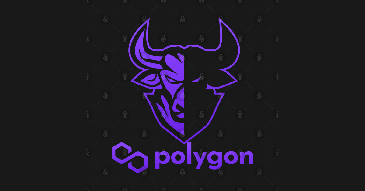 Polygon Matic coin Crypto coin Cryptocurrency - Polygon Crypto - T