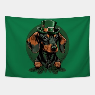 Dachshund St. Patrick's Day Tapestry