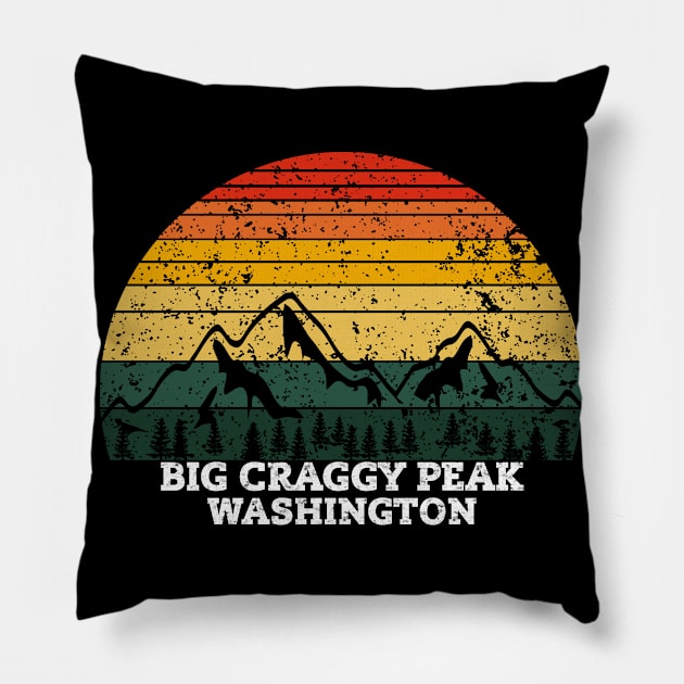 Big Craggy Peak Washington Pillow by Kerlem