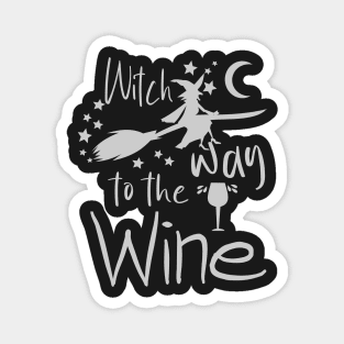 witch way to the wine Magnet