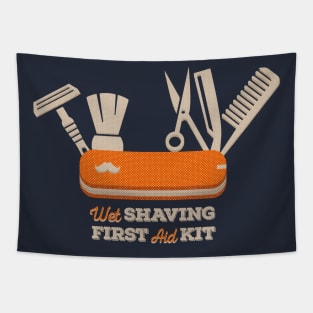 Wet Shaving First Aid Kid Tapestry