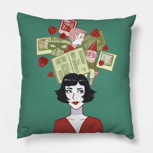 Amelie Illustration Pillow