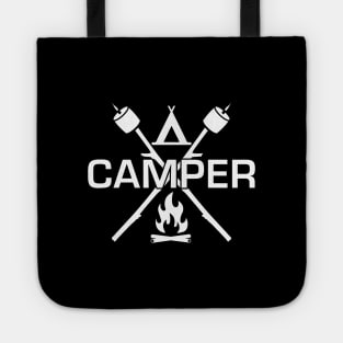 Camper Happy Camper Camping Icon Art Tote