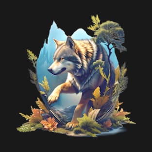 Wolf in The Forest T-Shirt