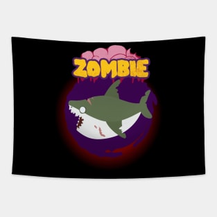 Zombie Shark Tapestry